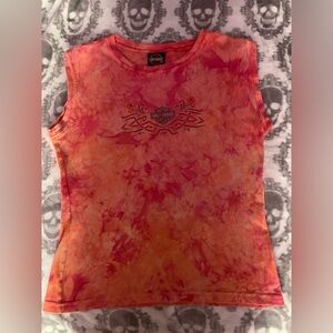 Harley Davidson tye dye cutoff shirt. XL. Great condition.